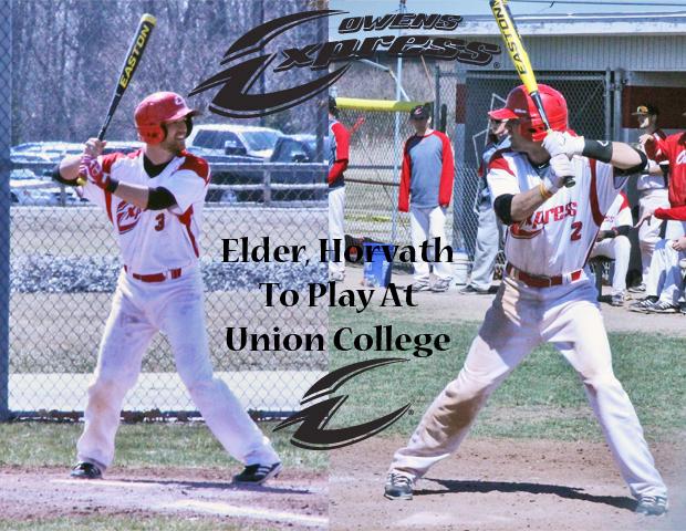 Justin Elder and Ryan Horvath (L to R) have signed with Union College (KY). Photos by Dave Harrand/Owens Sports Information