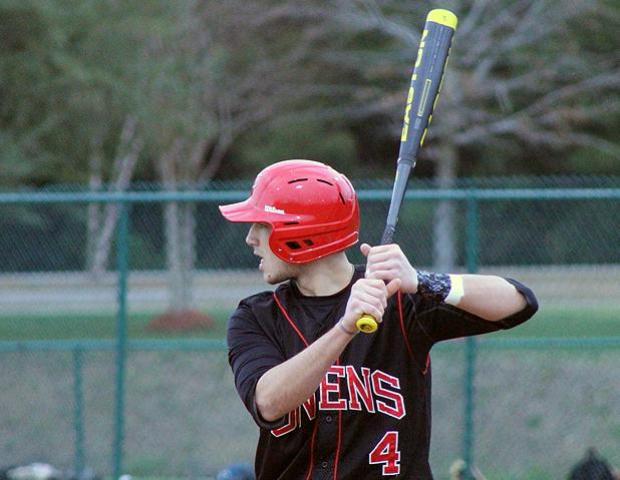 Nate Manis, pictured here early in his sophomore season, will play at Wayne State University next year. Photo by Nicholas Huenefeld/Owens Sports Information
