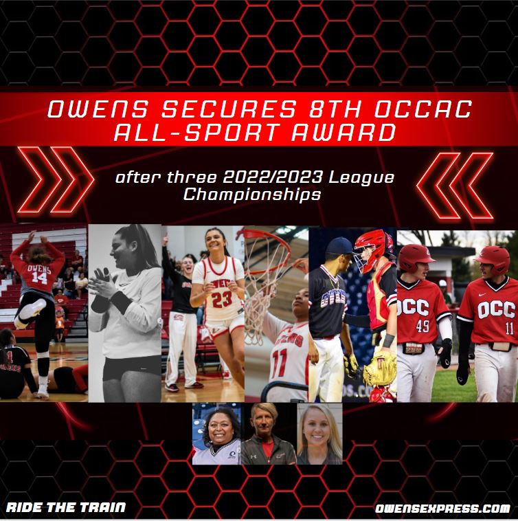 Owens Secures Eighth OCCAC All-Sports Award
