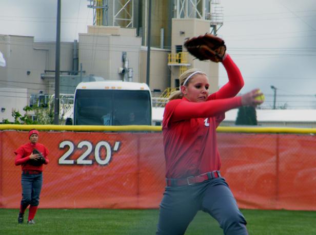 Ashlyn Michalak moved to 14-0 with a complete game shutout of No. 16 Mercyhurst North East today. Photo by Nicholas Huenefeld/Owens Sports Information