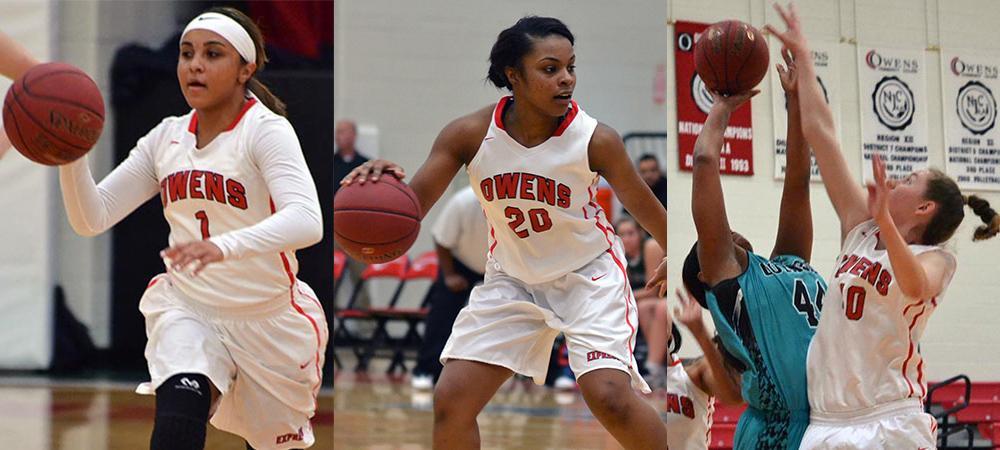 Williams, Roseboro, Ward (L to R). Photos by Amanda Aylwin/Owens Sports Information
