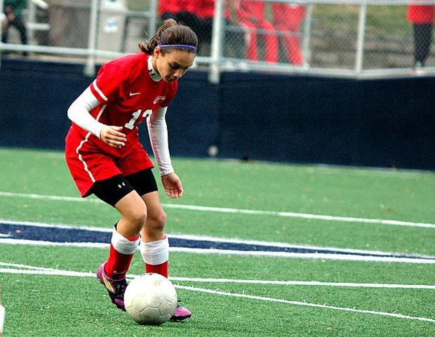 Marissa Ramirez, in action against Cincinnati State in this photo, is headed to NCAA Division II Academy of Art University in San Francisco. Photo by Nicholas Huenefeld/Owens Sports Information