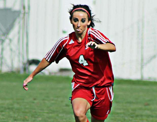 Kendyl Christian scored twice in today's 2-1 Region XII semifinal win over Delta College. Photo by Nicholas Huenefeld/Owens Sports Information