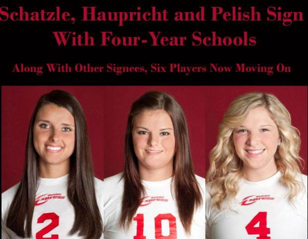 Schatzle, Haupricht and Pelish Sign With Four-Year Schools