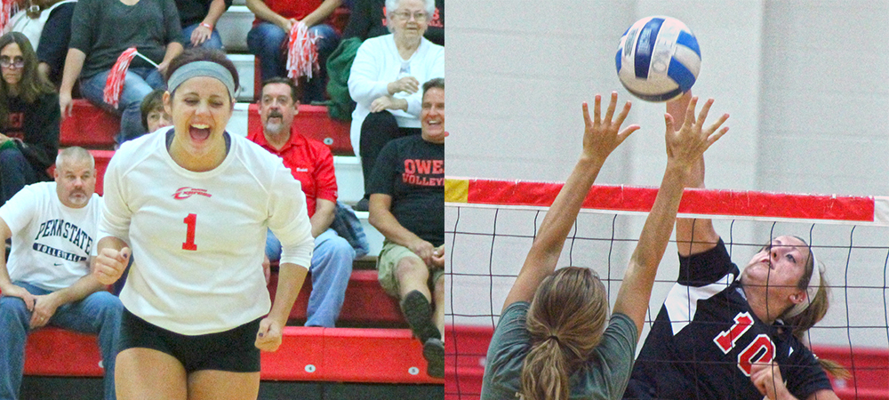 Reigelsperger, Wirick Head Postseason Honors For Owens Volleyball